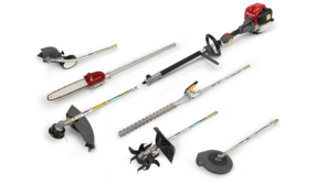 Nástroj Honda Versatool s rôznymi nadstavcami.