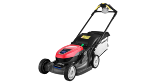 Kosačka Honda, predný trojštvrťový pohľad, sprava.