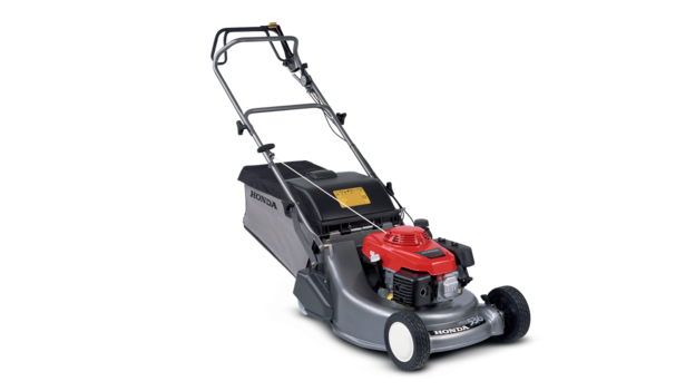 Kosačka Honda, predný trojštvrťový pohľad, sprava.