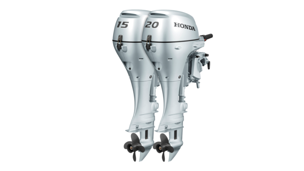 BF15 a BF20, predný trojštvrťový pohľad na motory.