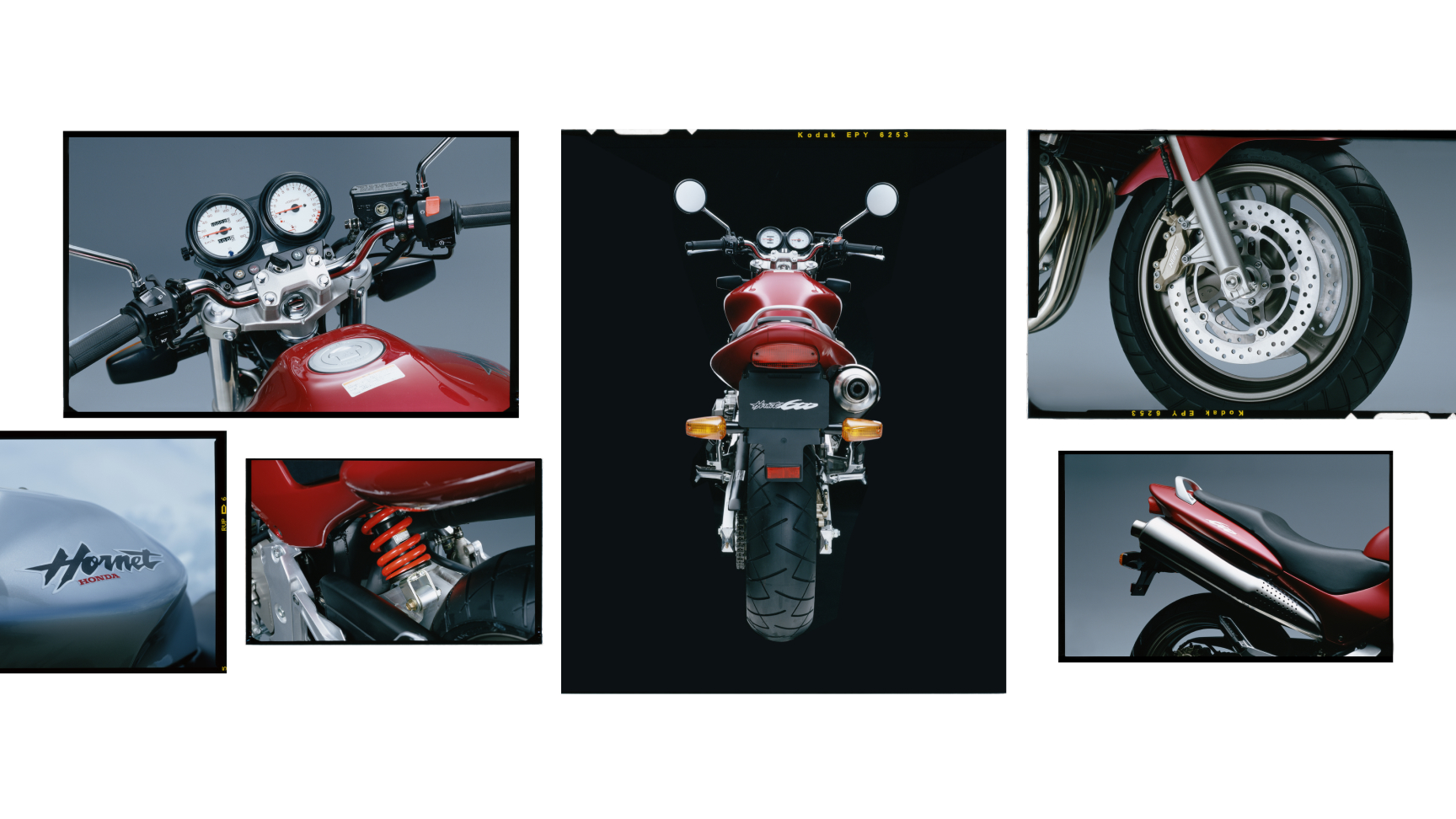 Kolekcia záberov modelu Honda Hornet 600.