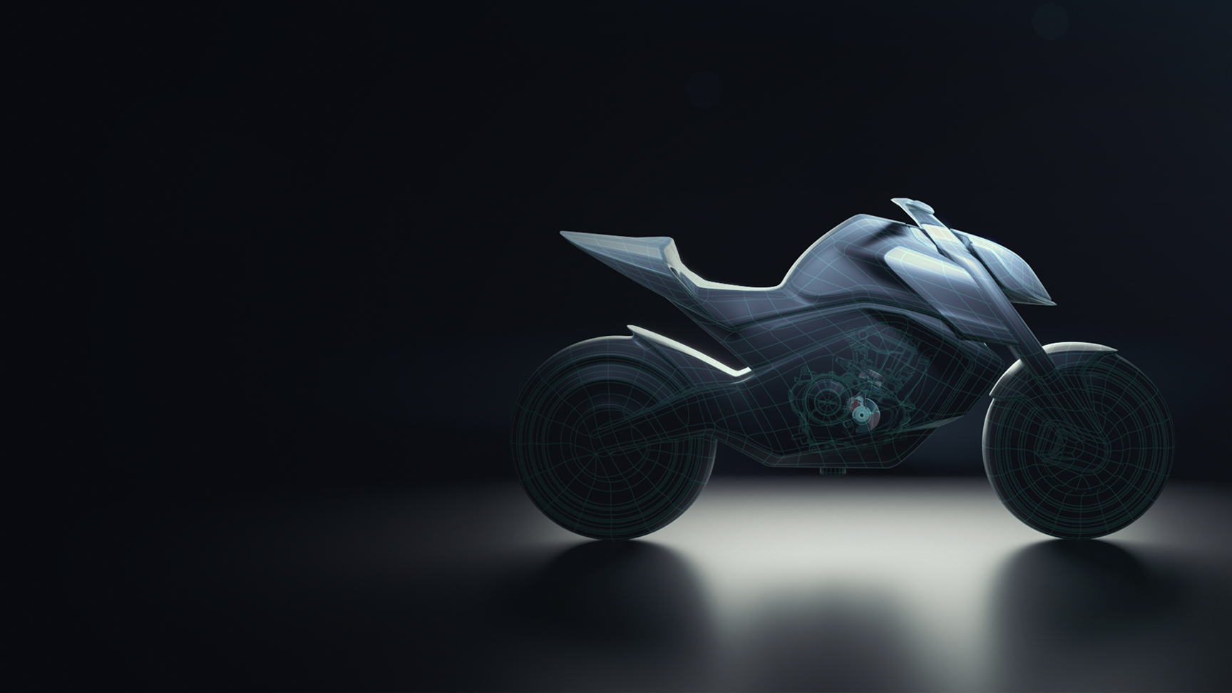 Pohľad zboku na skicu modelu Honda Hornet Concept.